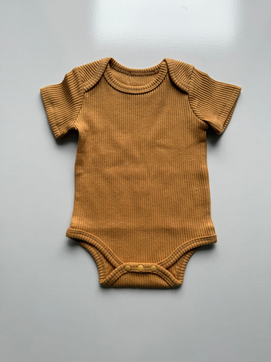 Orange short sleeve onesie